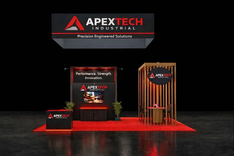 20×30 Industrial Trade Show Booth Design