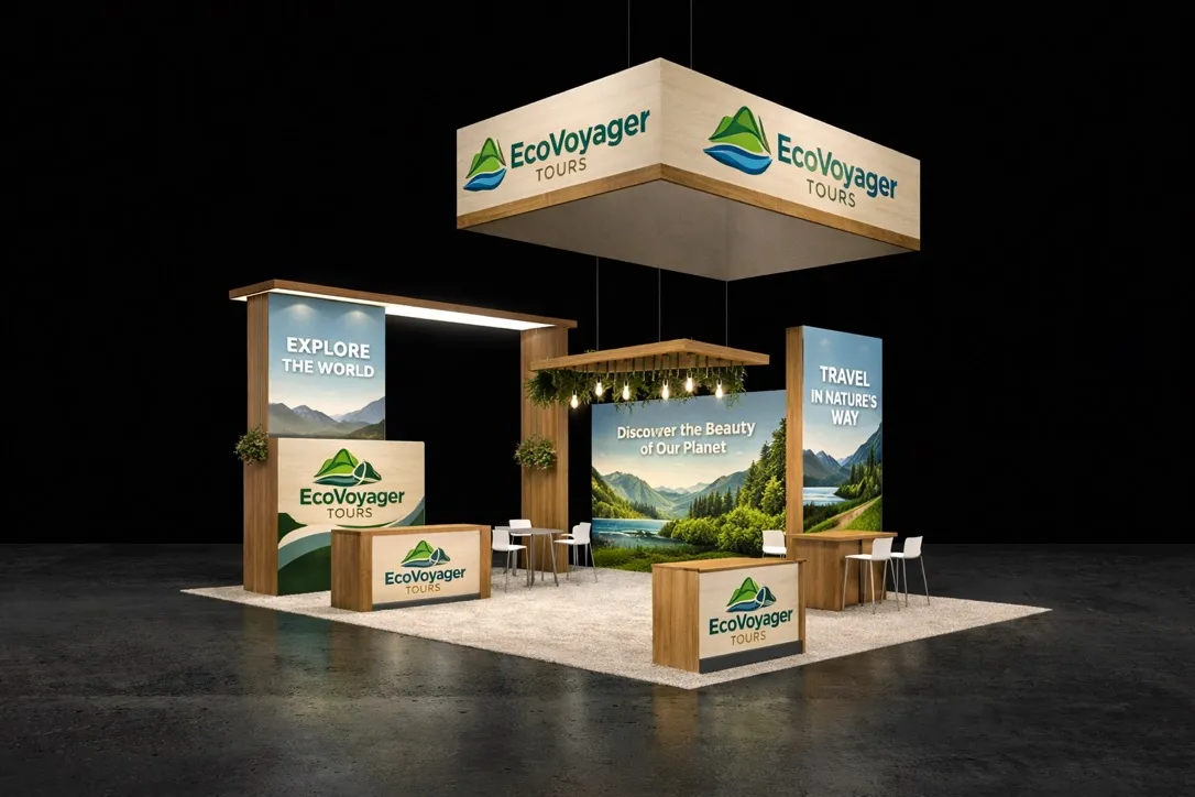 20×30 Sustainable Brand Exhibit Booth